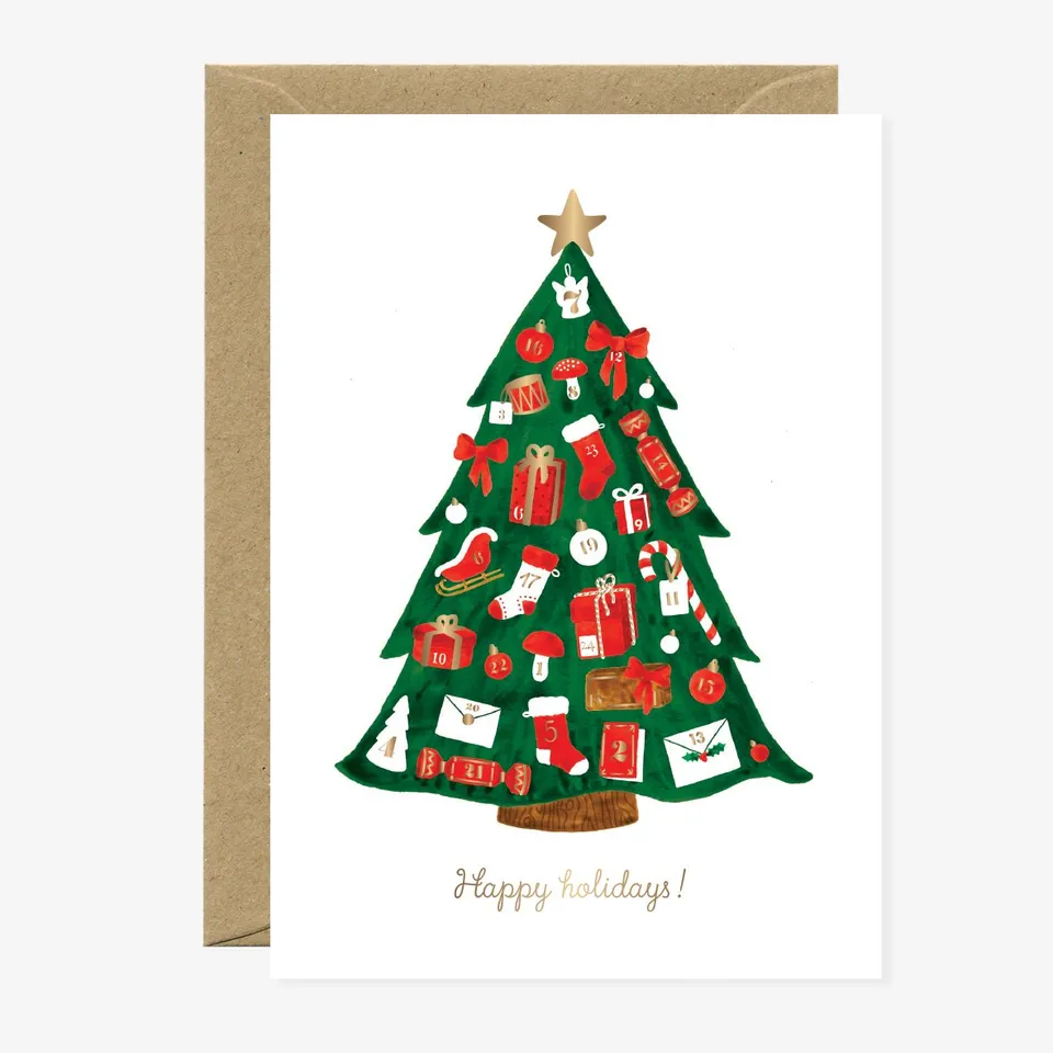 all-the-ways-to-say-calendar-carte-de-voeux-a6-sapin-no-l image 1