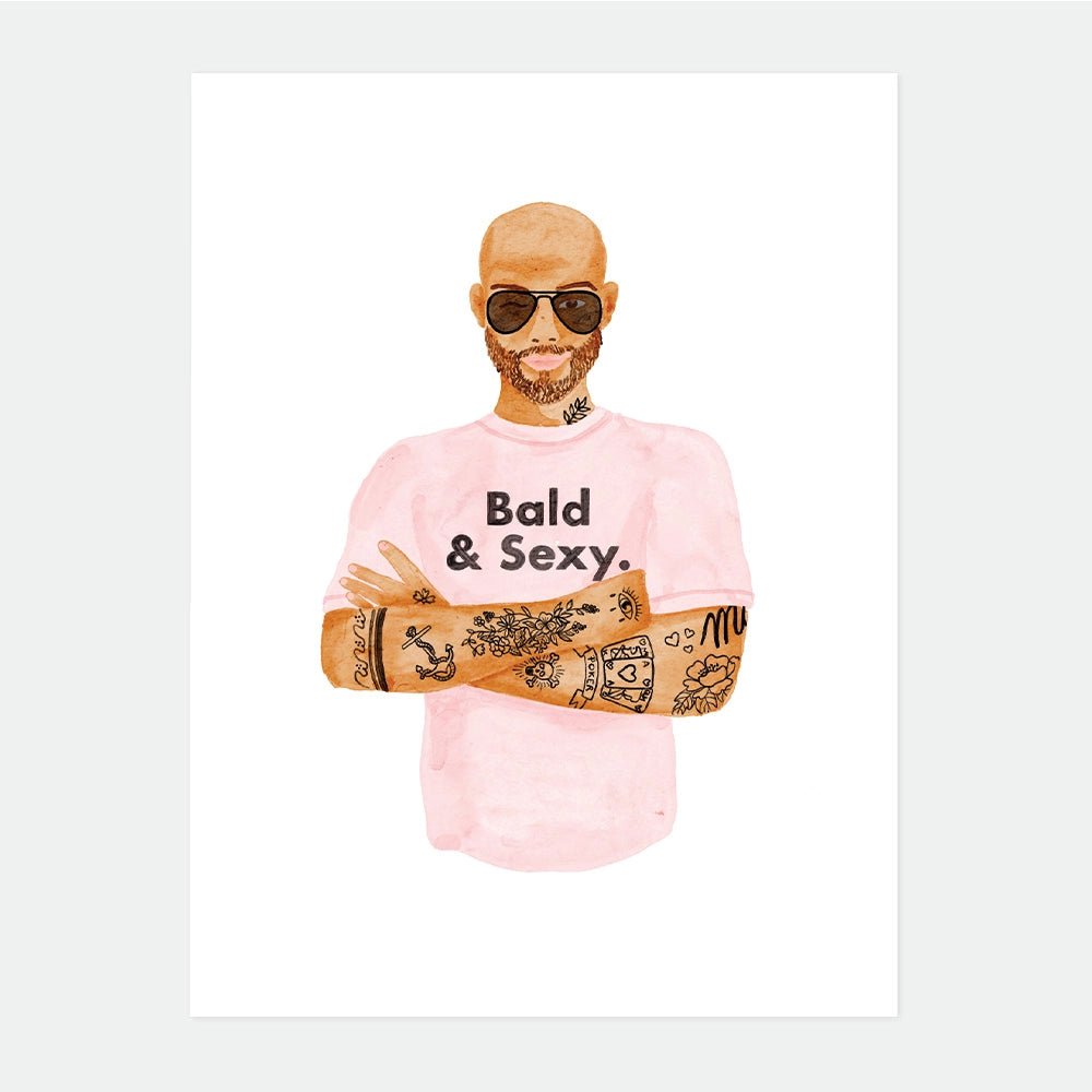 all-the-ways-to-say-bald-sexy-affiche-29-7x39-7-cm-humour image 1