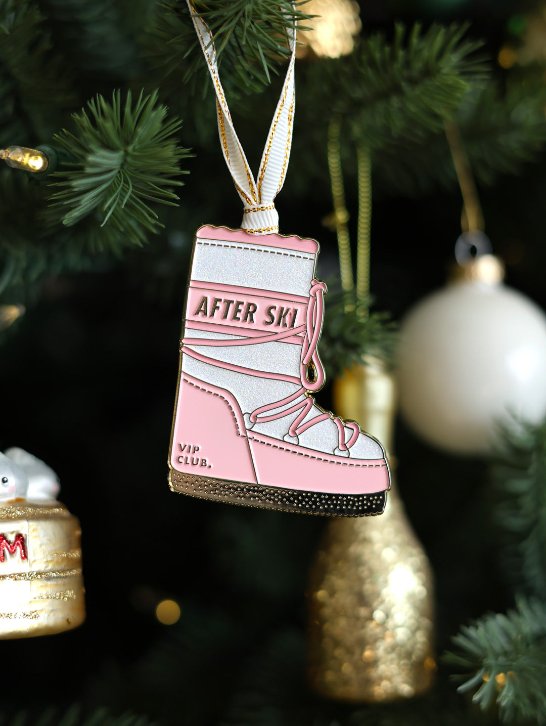 all-the-way-to-say-snow-boot-ornement-no-l-botte-rose-7-cm image 5