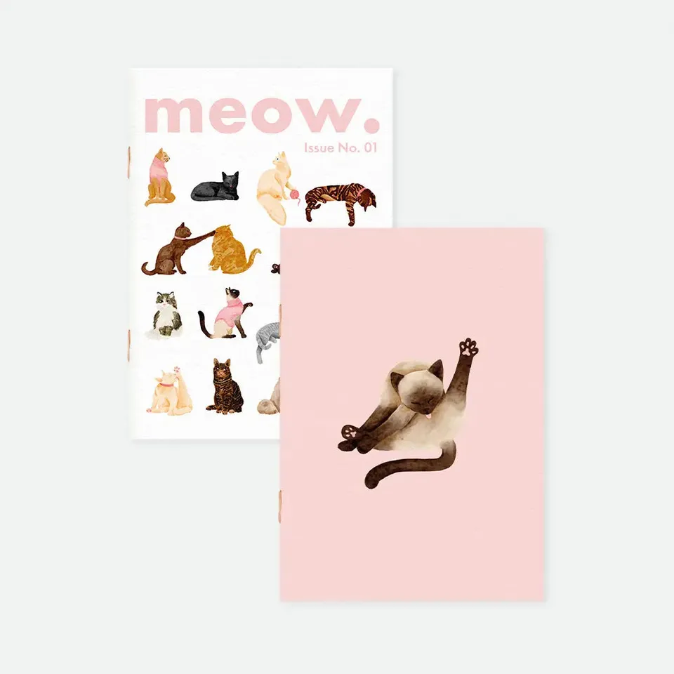 all-the-ways-to-say-meow-duo-carnets-a6-chats-2-pi-ces image 1