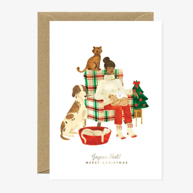 all-the-way-to-say-christmas-family-carte-de-v-ux-no-l-dor-e-a6 image 1