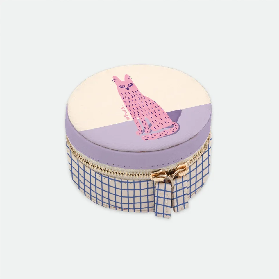 all-the-way-to-say-miscellaneous-bo-te-bijoux-ronde-cuir-pu image 1