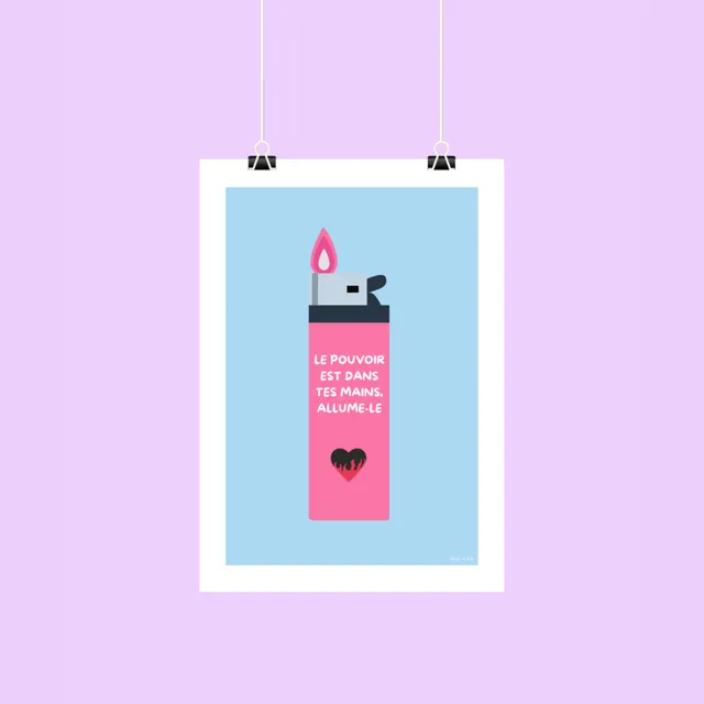 atelier-naholi-affiche-briquet-affiche-pouvoir-f-minin-a4-a5 image 1