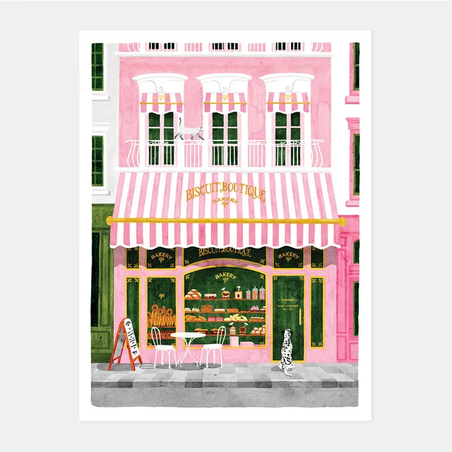 all-the-ways-to-say-pink-bakery-affiche-d-co-3-tailles-rose image 1