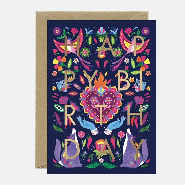 all-the-ways-to-say-mexican-bday-carte-anniversaire-a6-dor-e image 1