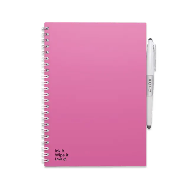 moyu-erasable-notebooks-passion-pink-carnet-effa-able-a5-rose image 1
