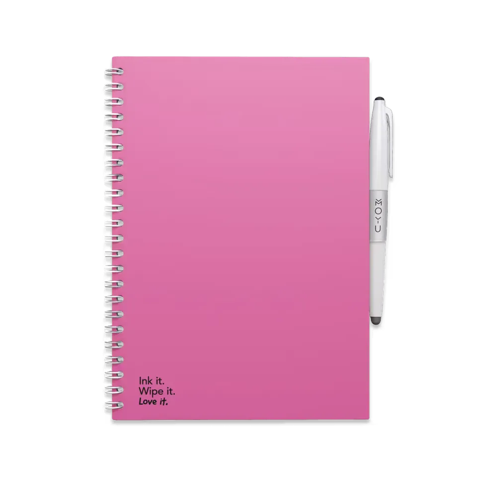 moyu-erasable-notebooks-passion-pink-carnet-effa-able-a5-rose image 1