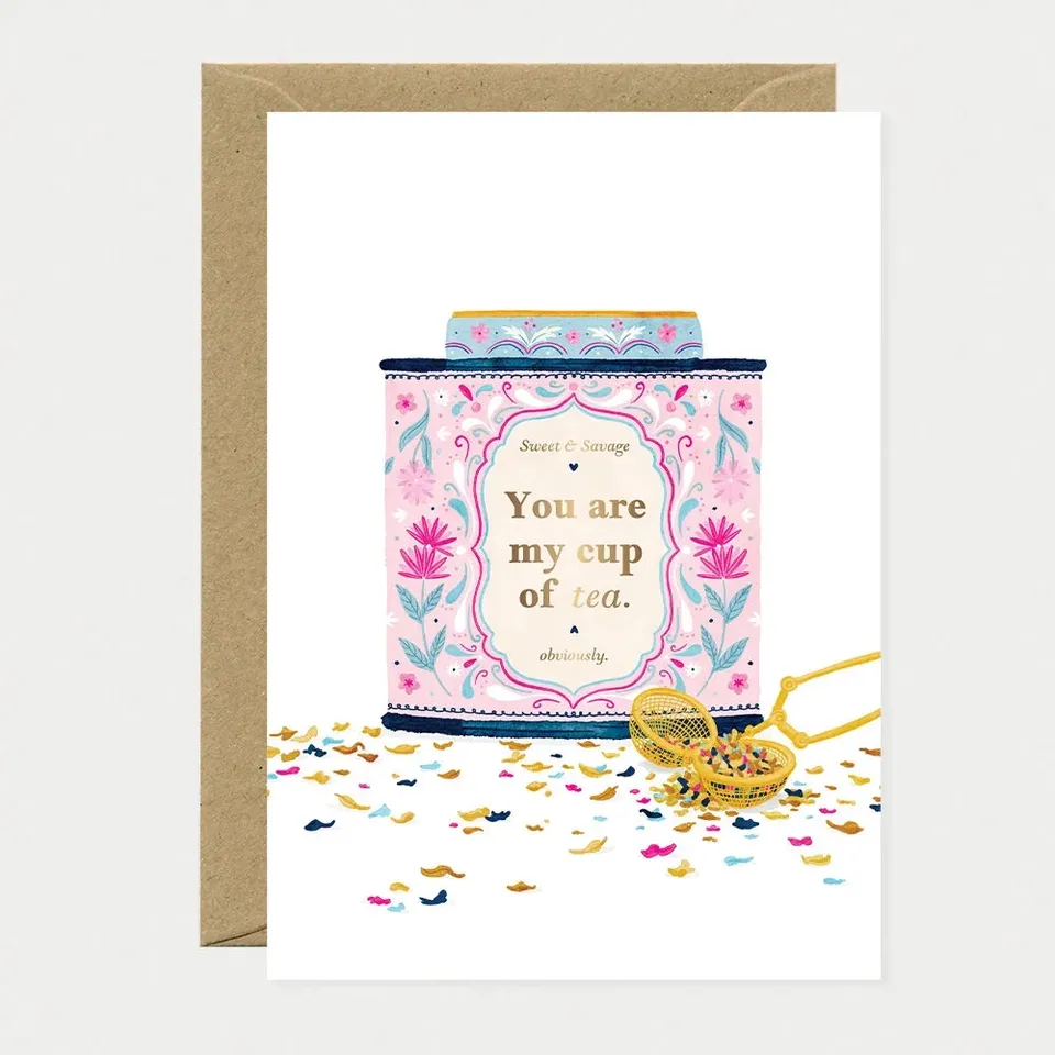 all-the-ways-to-say-you-re-my-cup-of-tea-carte-de-v-ux-dor-e image 1