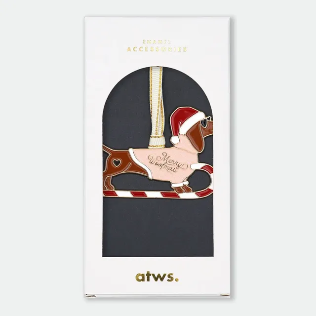 all-the-ways-to-say-christmas-dachshund-ornement-no-l image 1
