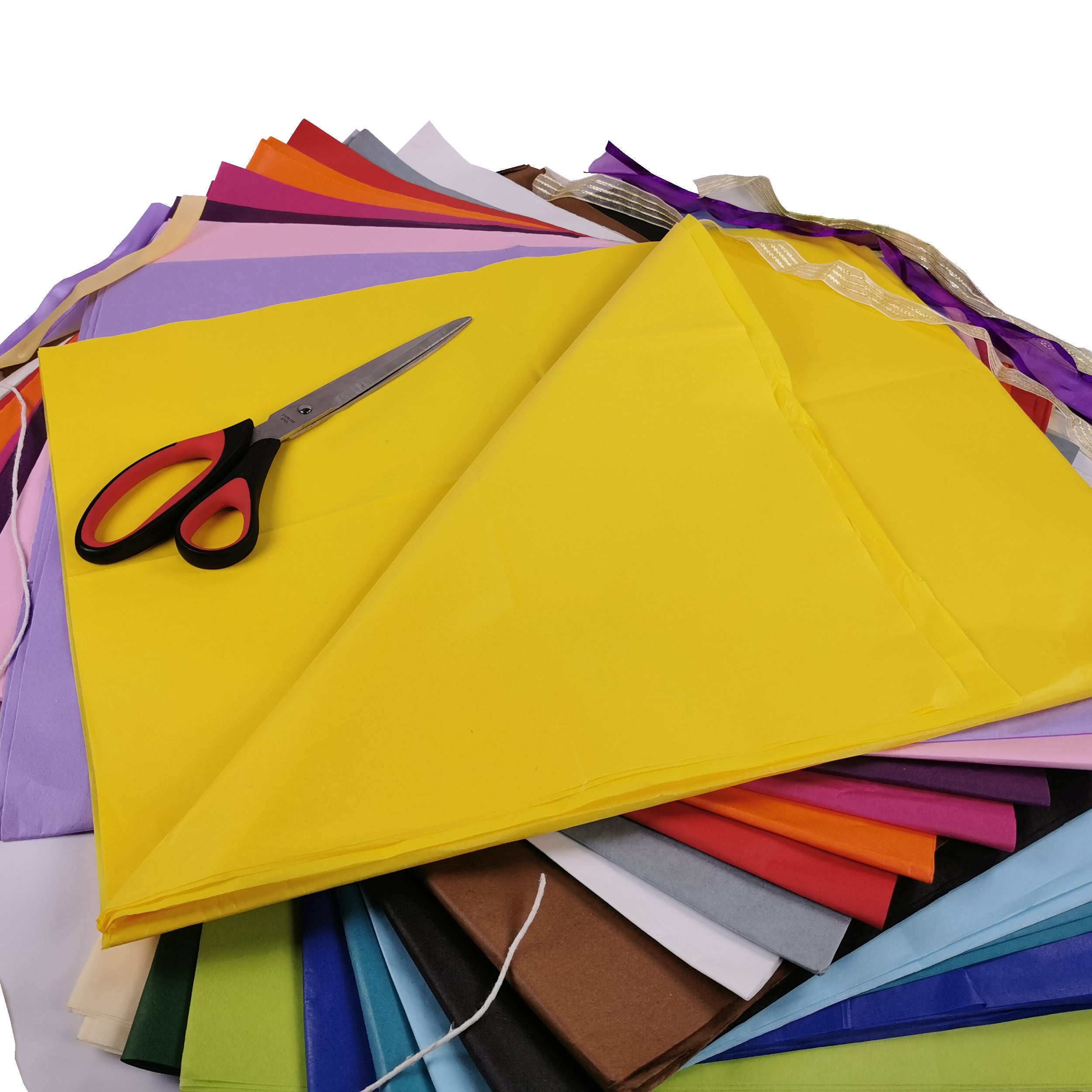 carnival-papers-tissue-paper-jaune-citron-50x70cm image 8