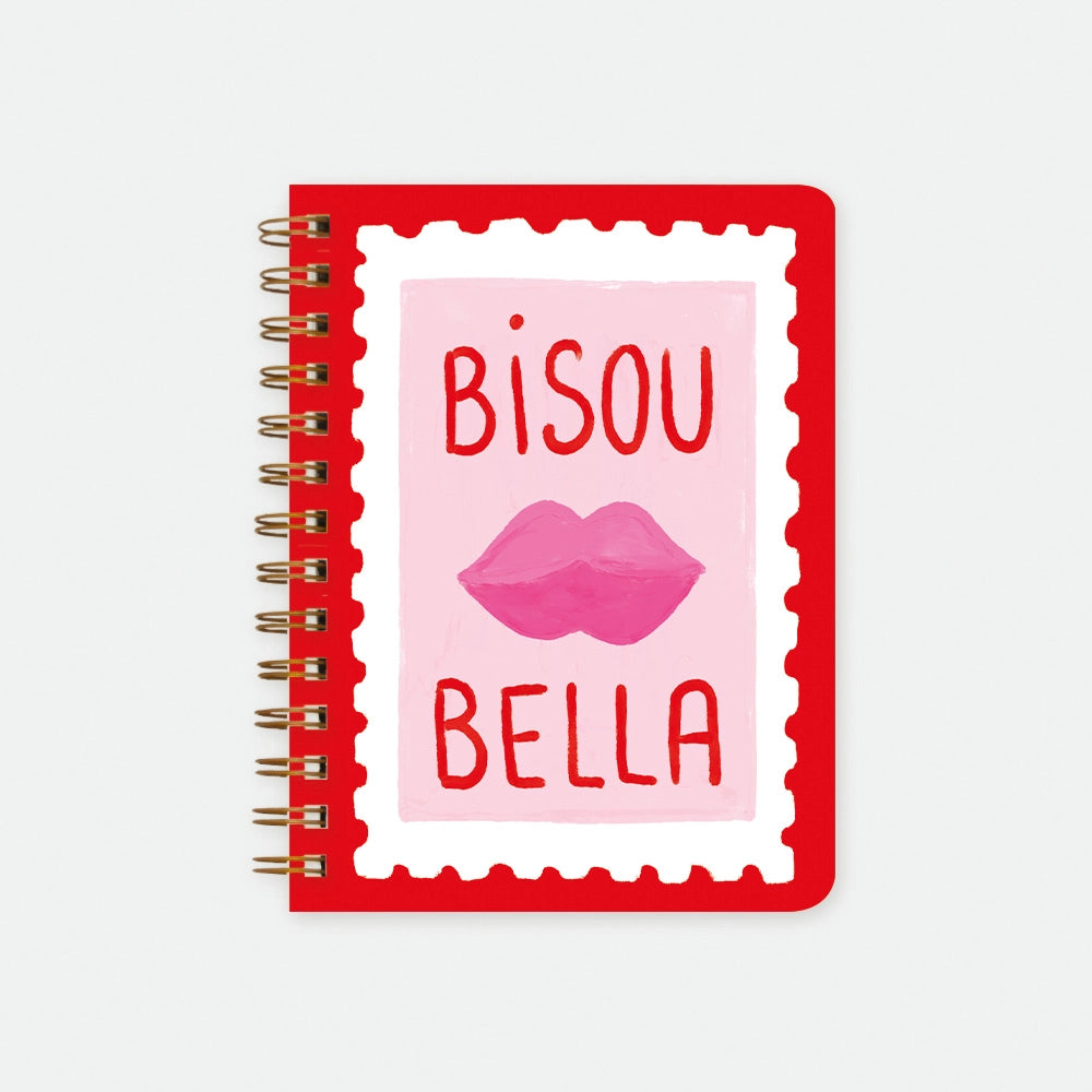 all-the-way-to-say-carnets-bisous-bella-spirale-a5-rouge image 1