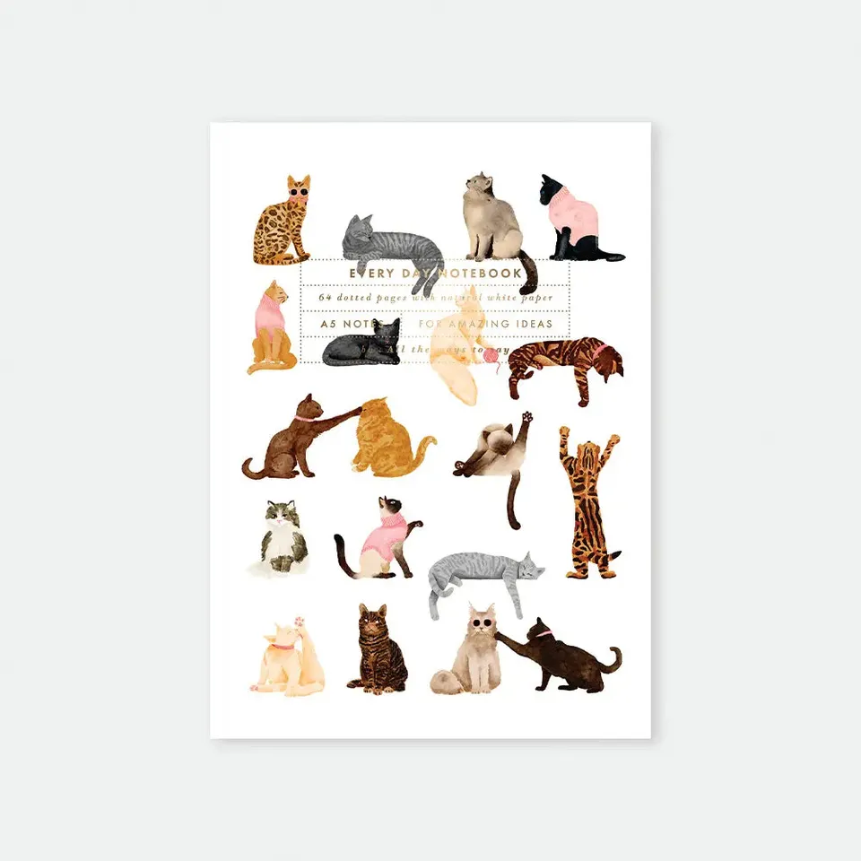 all-the-ways-to-say-meow-carnet-a5-chats-illustr-fsc image 1