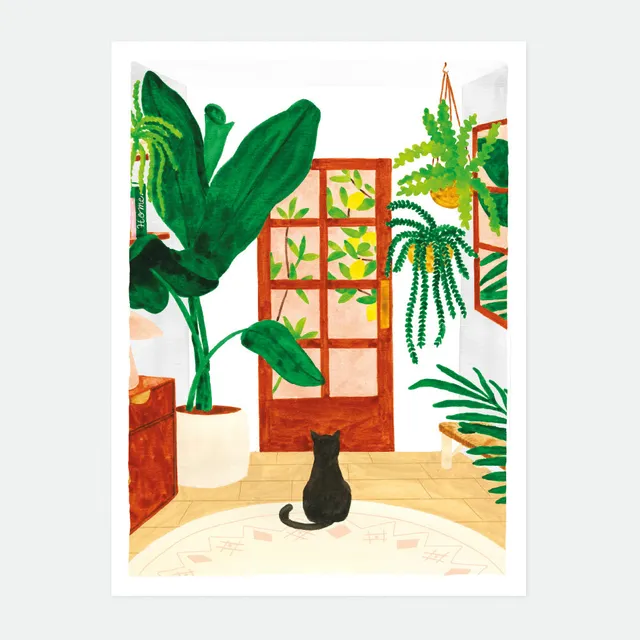 all-the-way-to-say-miss-you-cat-affiche-chat-18x24-cm image 1