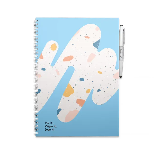 moyu-erasable-notebooks-rocky-ice-carnet-effa-able-a4-bleu image 1