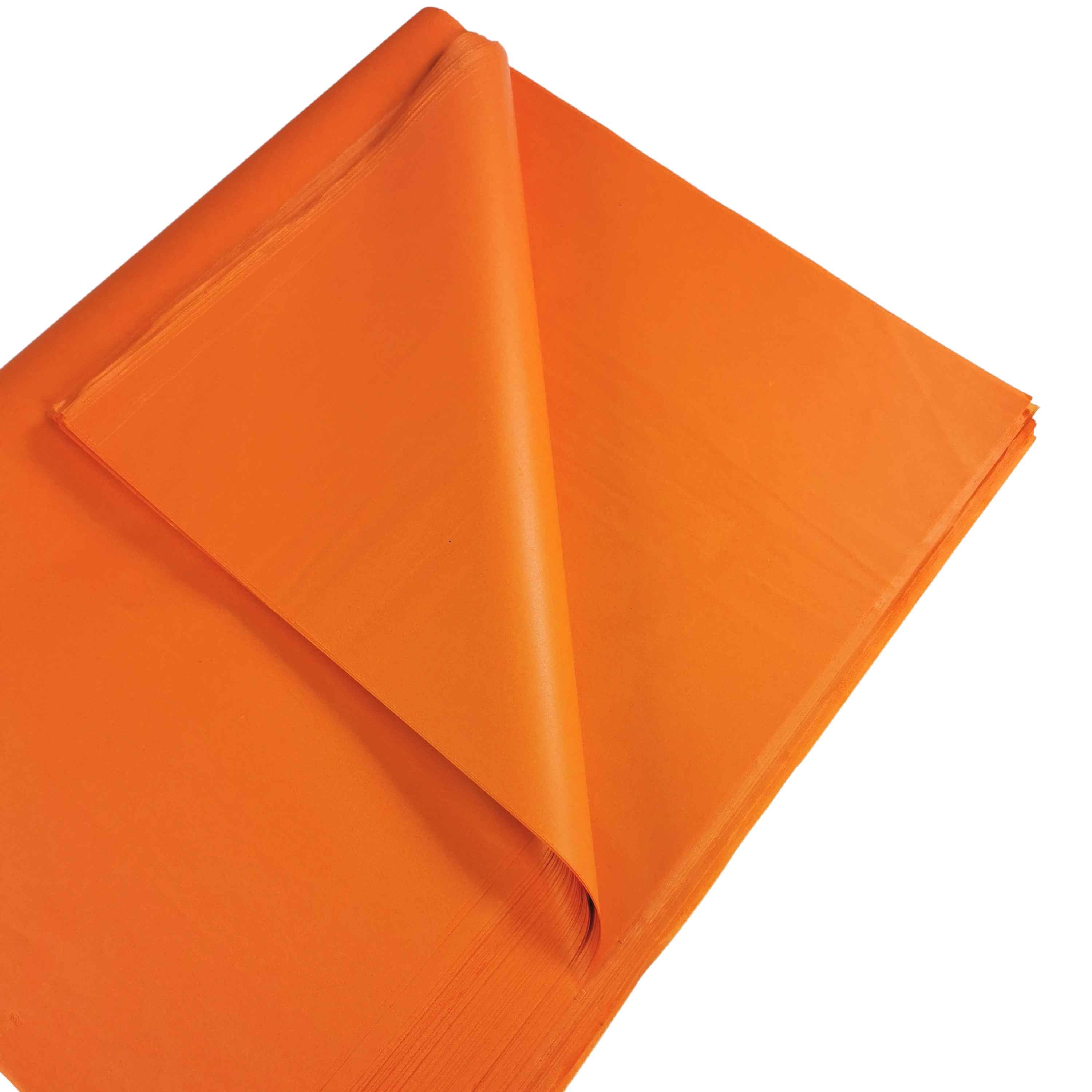 carnival-papers-tissue-papier-de-soie-orange-feu-10-feuilles image 2