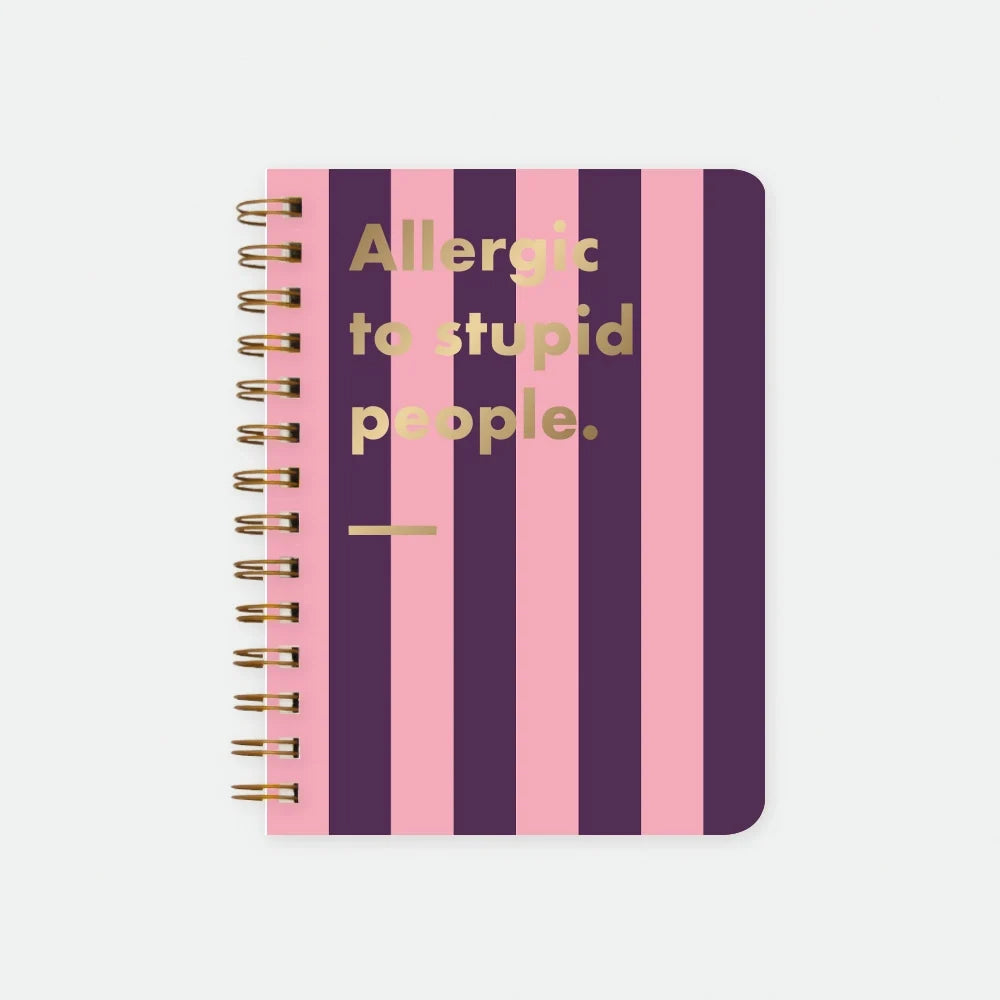 all-the-ways-to-say-allergic-to-stupid-people-carnet-spirale-a5-lign image 1