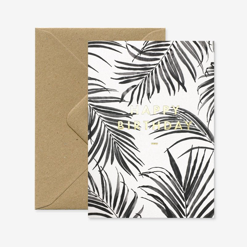 all-the-ways-to-say-palm-tree-carte-de-v-ux-a6-feuille-dor-e-anniversaire image 1