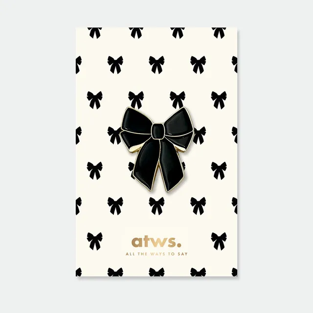 all-the-ways-to-say-black-bow-pin-s-noeud-noir-dor-mail image 1