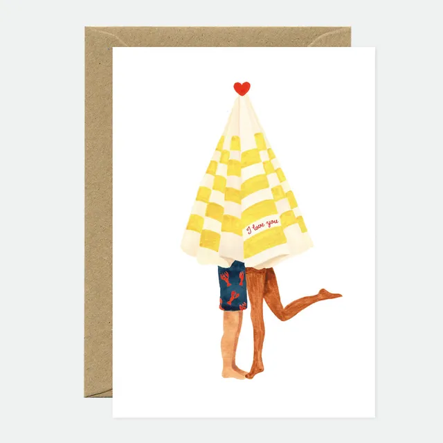 all-the-ways-to-say-beach-umbrella-carte-de-voeux-amour image 1