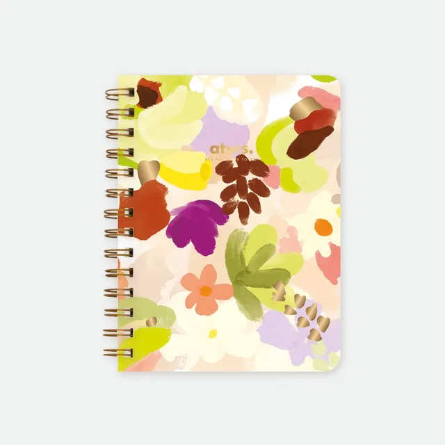 all-the-way-to-say-spring-sweets-carnet-spirale-a5-fleurs-dor image 1