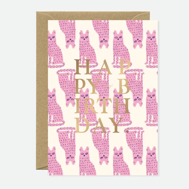 all-the-ways-to-say-stinky-cat-carte-anniversaire-a6-dor-e image 1