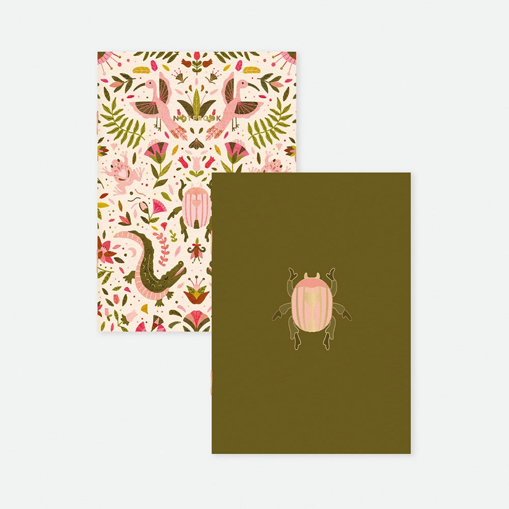 all-the-ways-to-say-pink-croco-duo-carnets-poche-a6-dor image 1