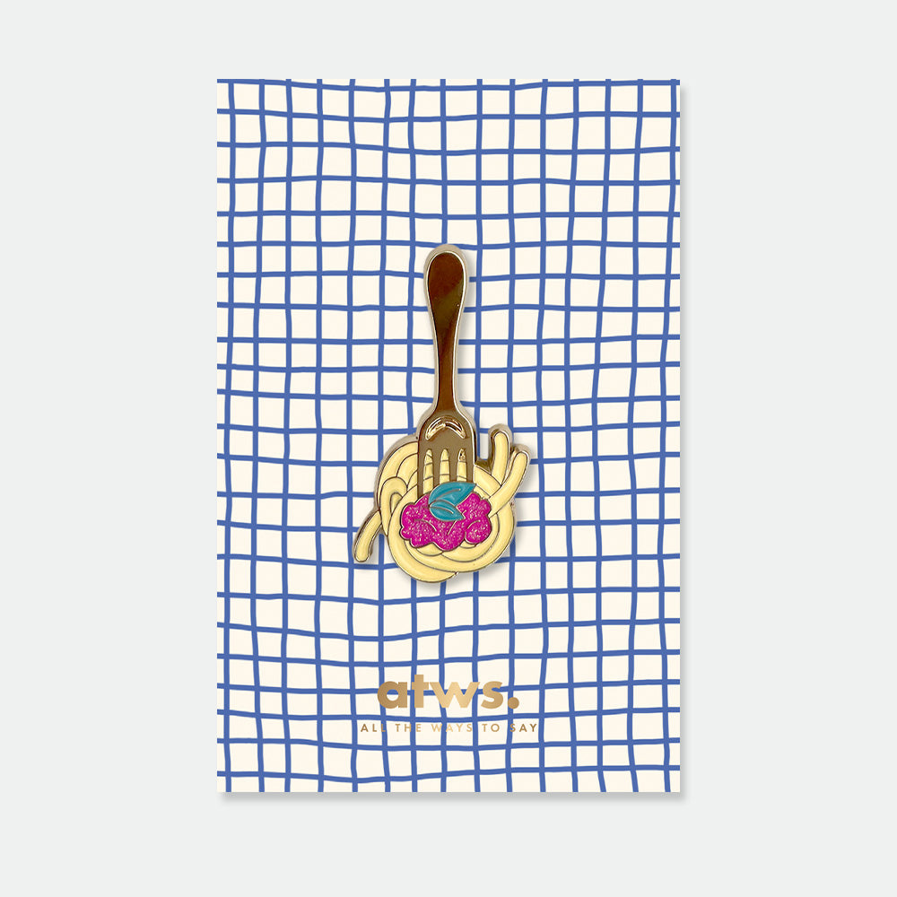 all-the-ways-to-say-fork-and-pasta-pin-s-maill-dor-23mm image 1