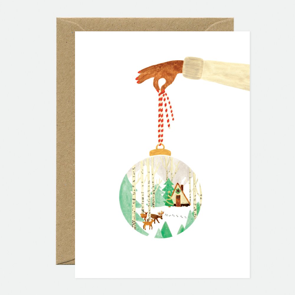 all-the-ways-to-say-xmas-ball-forest-carte-no-l-a6 image 1