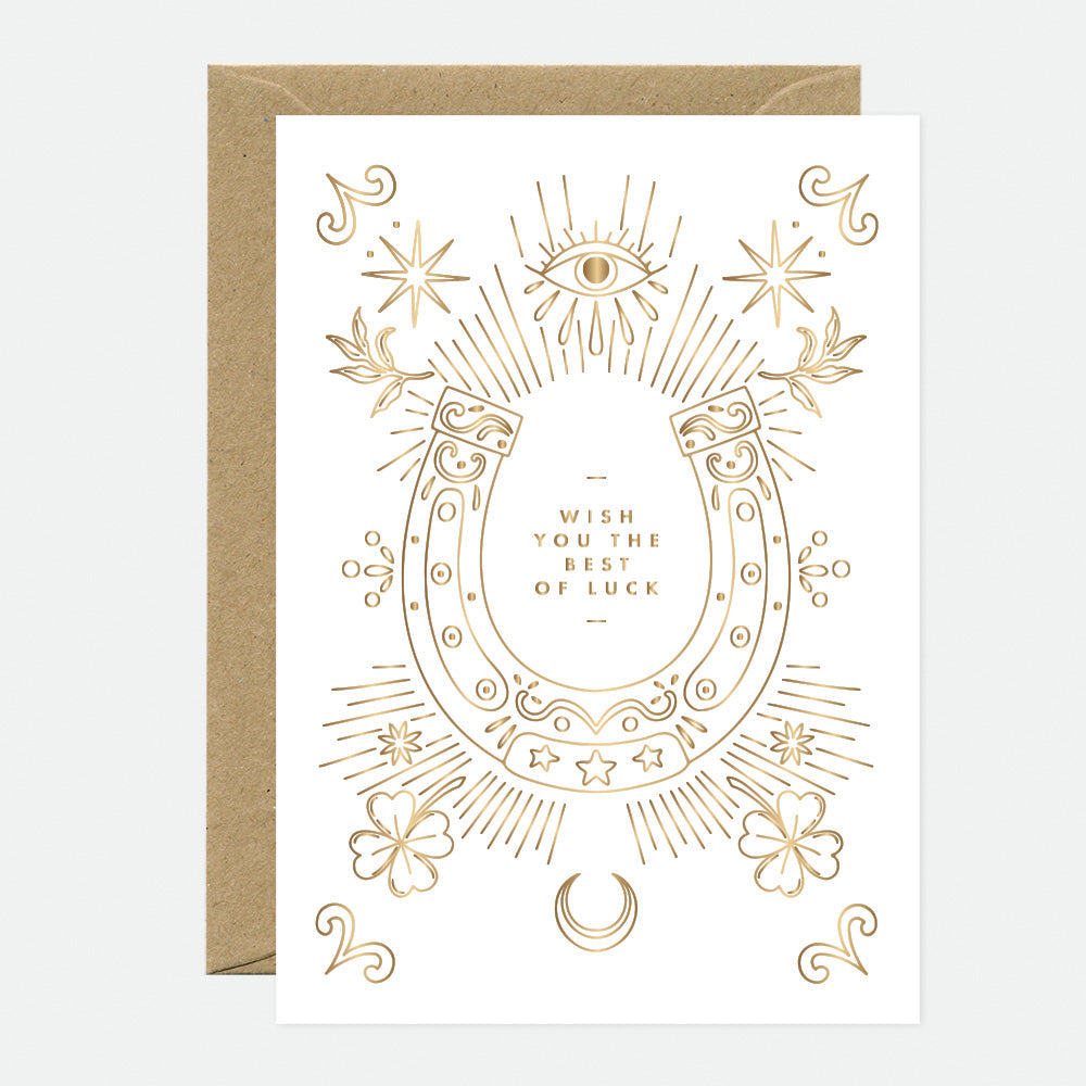 all-the-way-to-say-horseshoe-carte-bonne-chance-dorure-a6 image 1