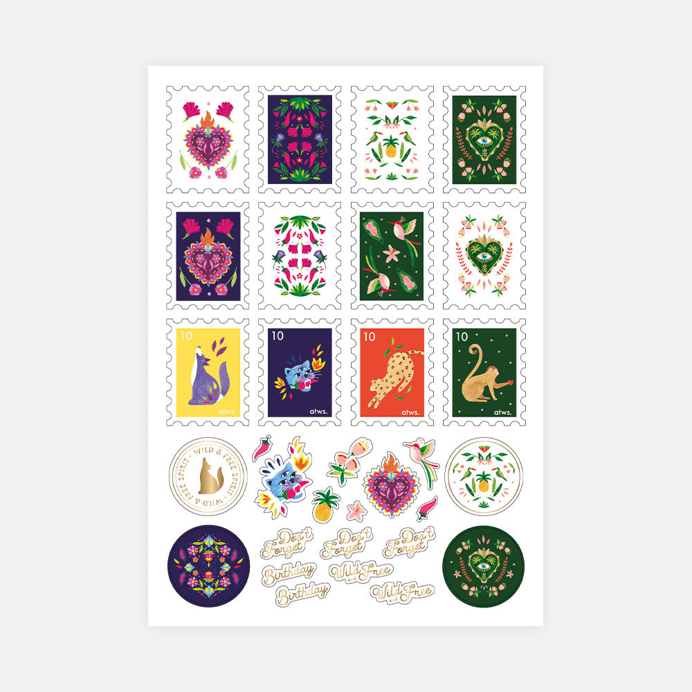 all-the-ways-to-say-mexican-jungle-stickers-lot-3-planches image 4