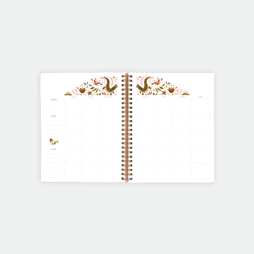 all-the-ways-to-say-pink-croco-agenda-spirale-mensuel-rose image 2
