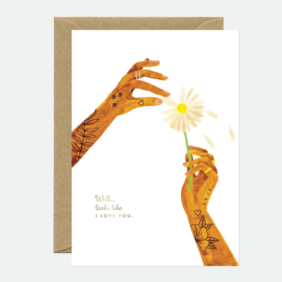 all-the-ways-to-say-love-you-daisy-carte-amour-dor-e-a6 image 1