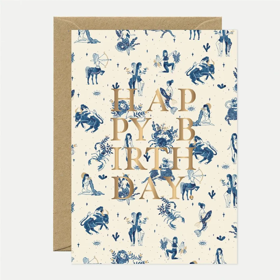 all-the-ways-to-say-astro-carte-anniversaire-a6-feuille-dor-e image 1