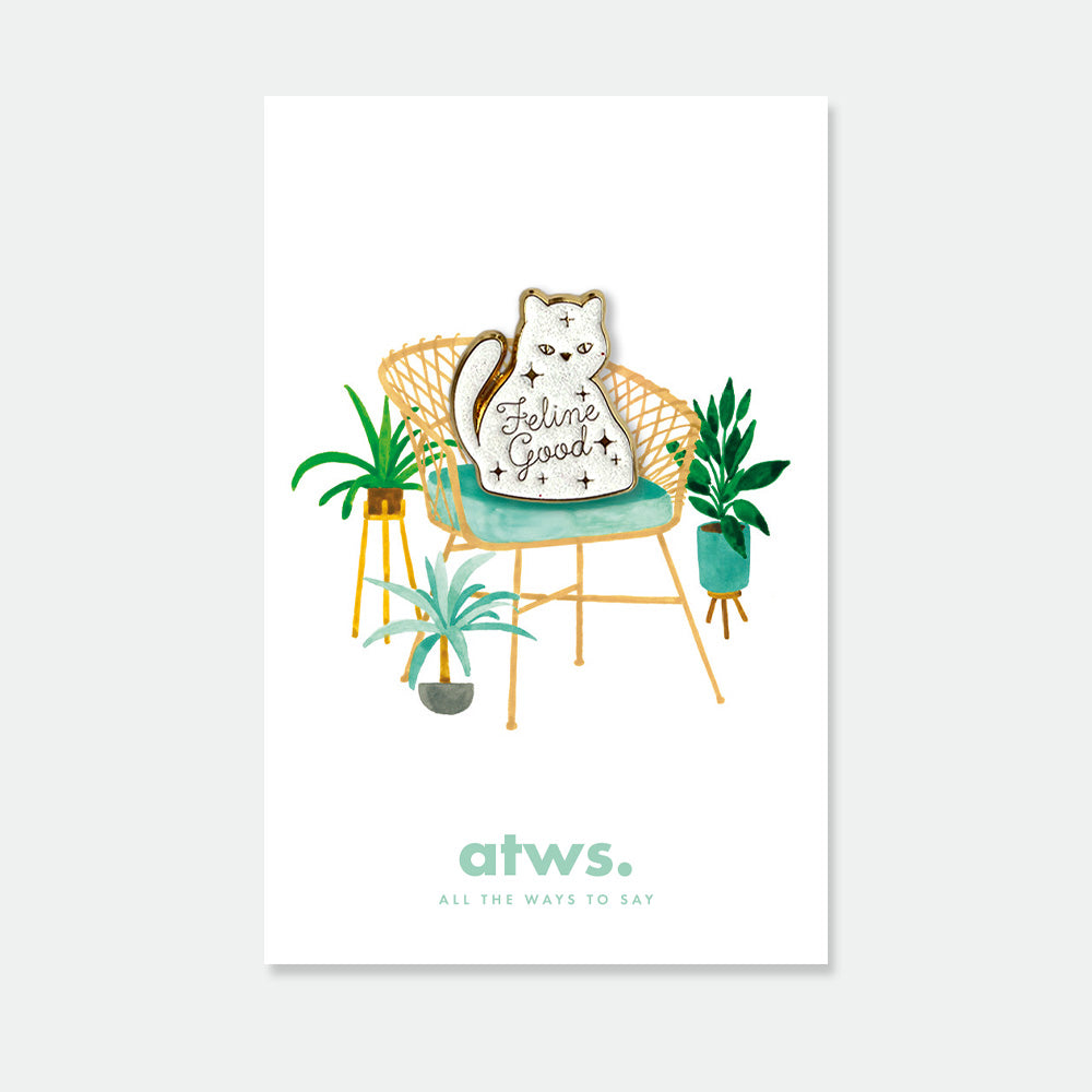 all-the-way-to-say-feline-good-pin-s-chat-dor-27-mm image 1