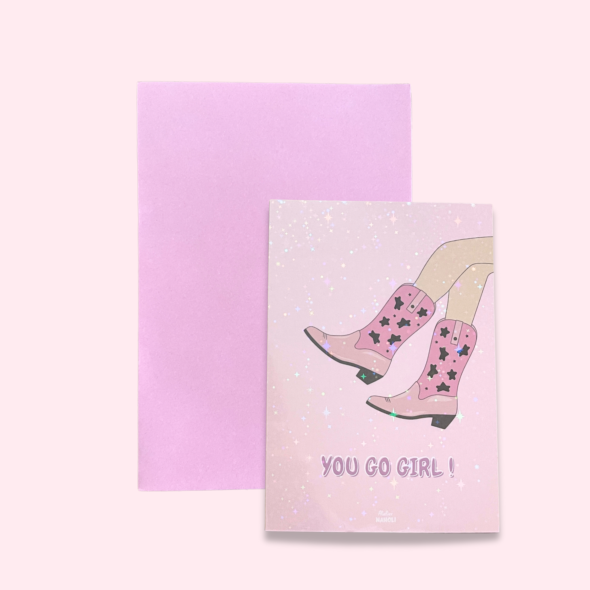 atelier-naholi-carte-santiags-you-go-girl-paillette image 1