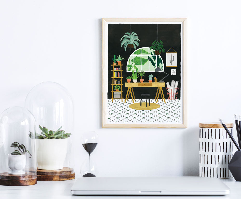 all-the-ways-to-say-office-affiche-bureau-plantes-18x24-cm image 2