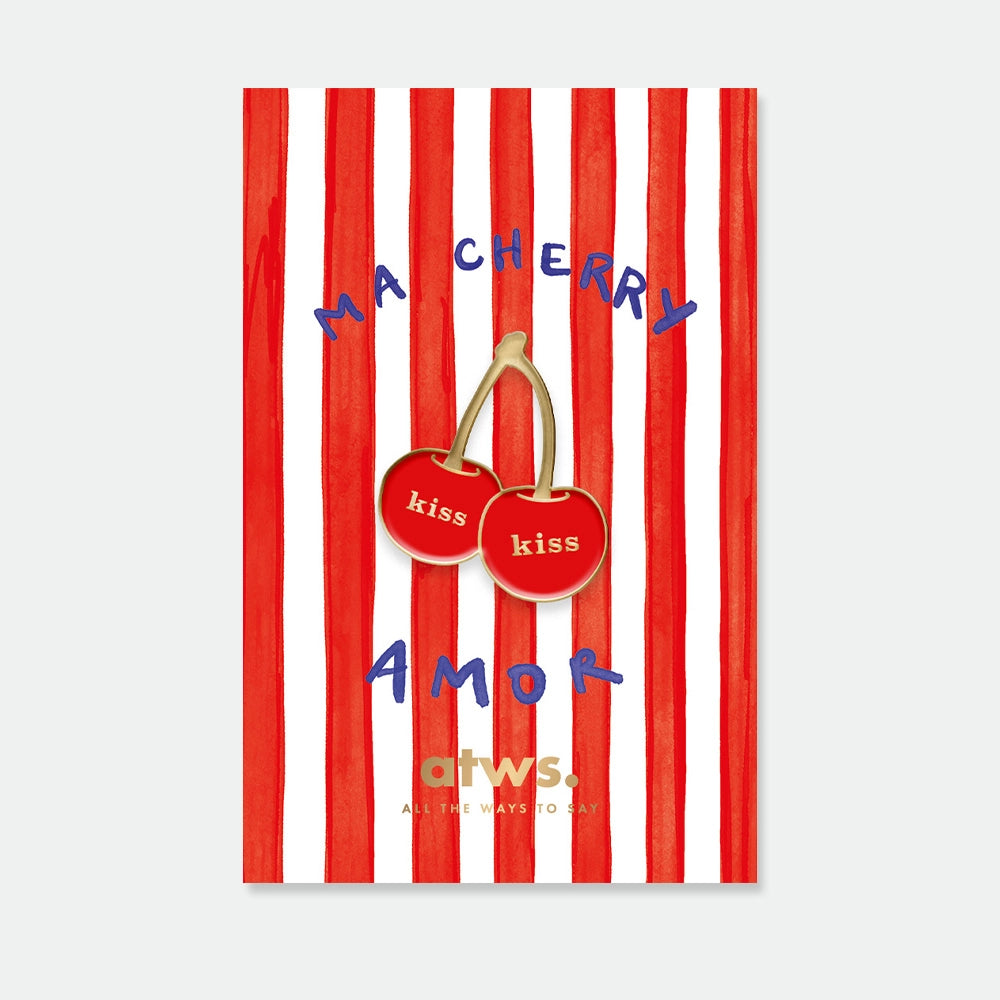 all-the-ways-to-say-kiss-kiss-pin-s-cerises-mail-dor-23-mm image 1