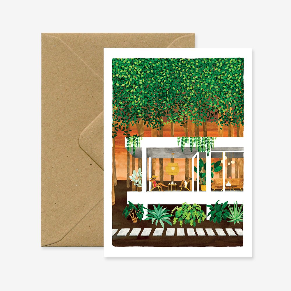 all-the-way-to-say-house-in-the-woods-carte-de-voeux-a6 image 1