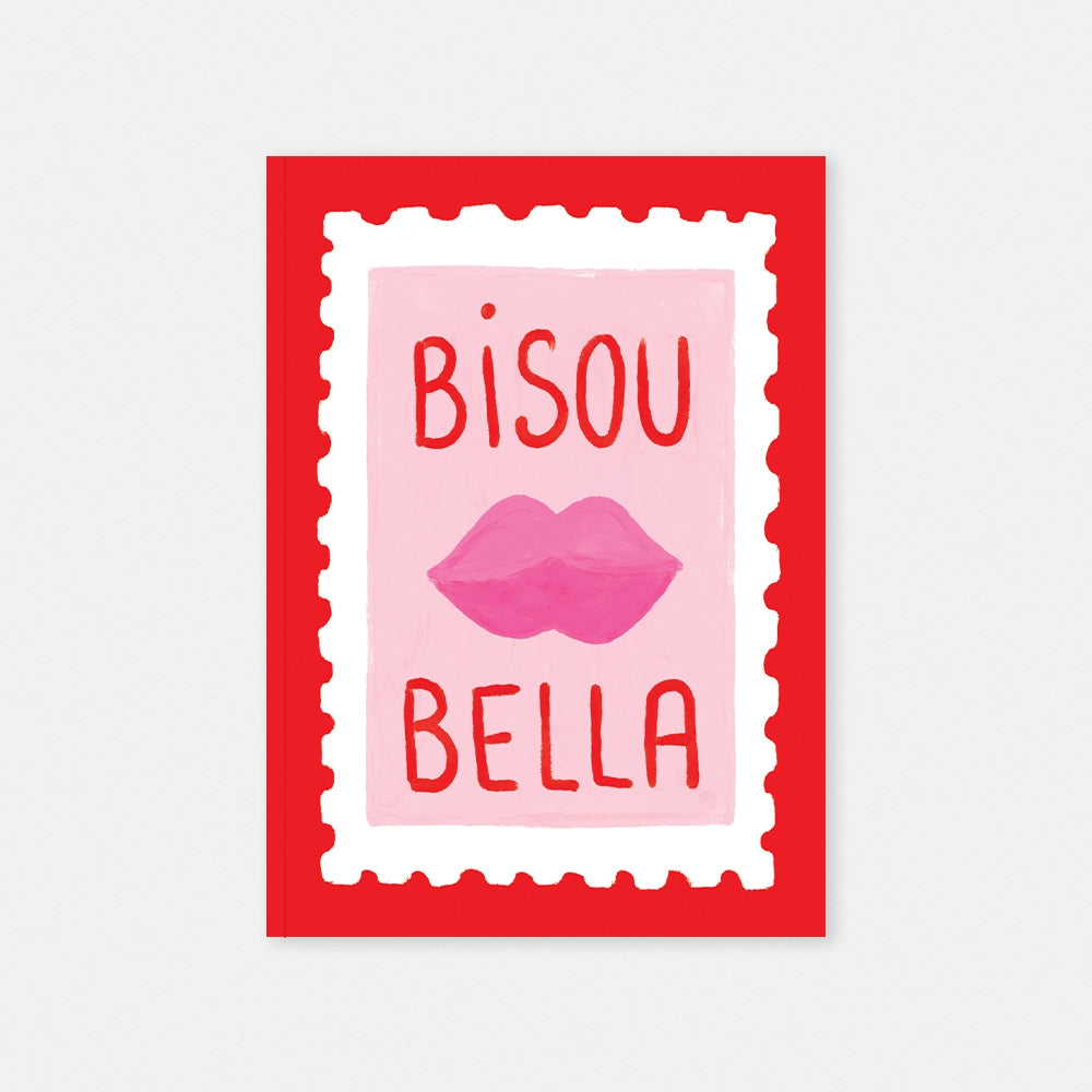 all-the-ways-to-say-bisou-bella-carnet-a5-rouge-l-vres image 1