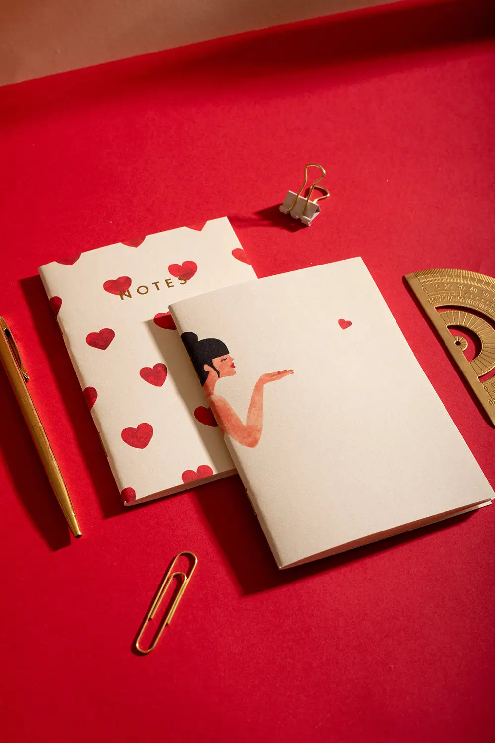 all-the-way-to-say-bisou-duo-carnets-poche-a6-dor image 2
