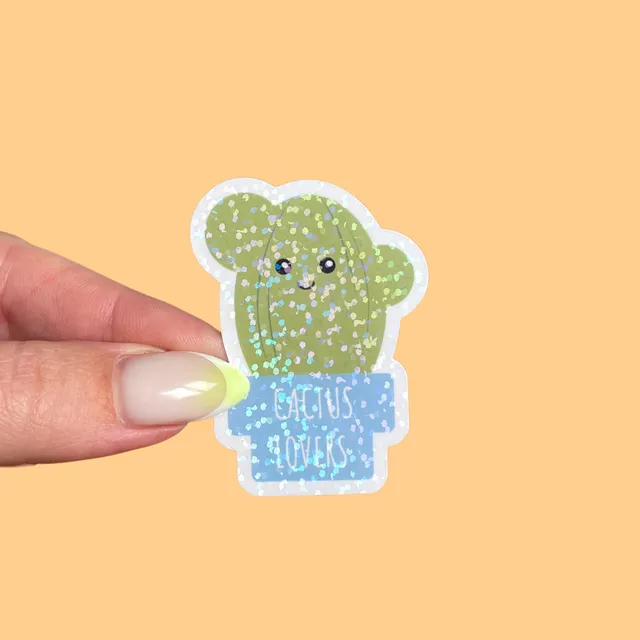 atelier-naholi-cactus-lover-sticker-cactus-holographique image 1