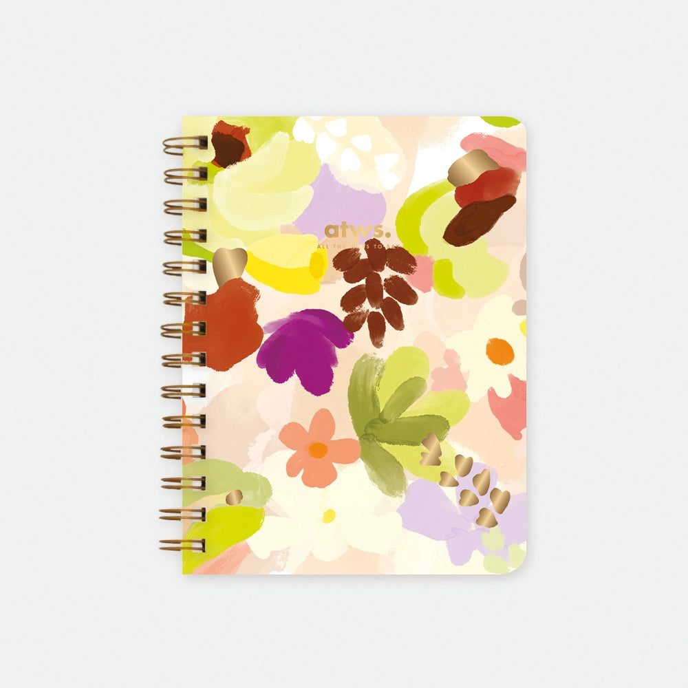 all-the-way-to-say-spring-sweets-carnet-spirale-a5-fleurs-dor image 1