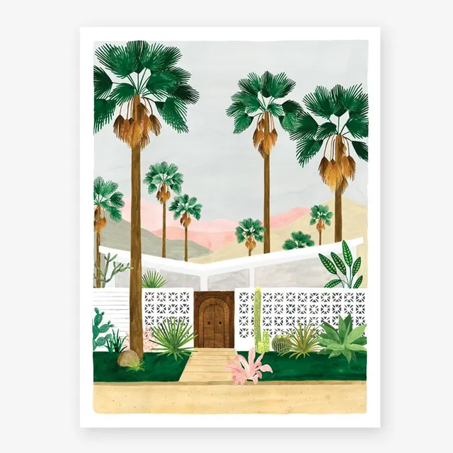 all-the-way-to-say-palmspring-affiche-50x70-palmiers-soleil image 1