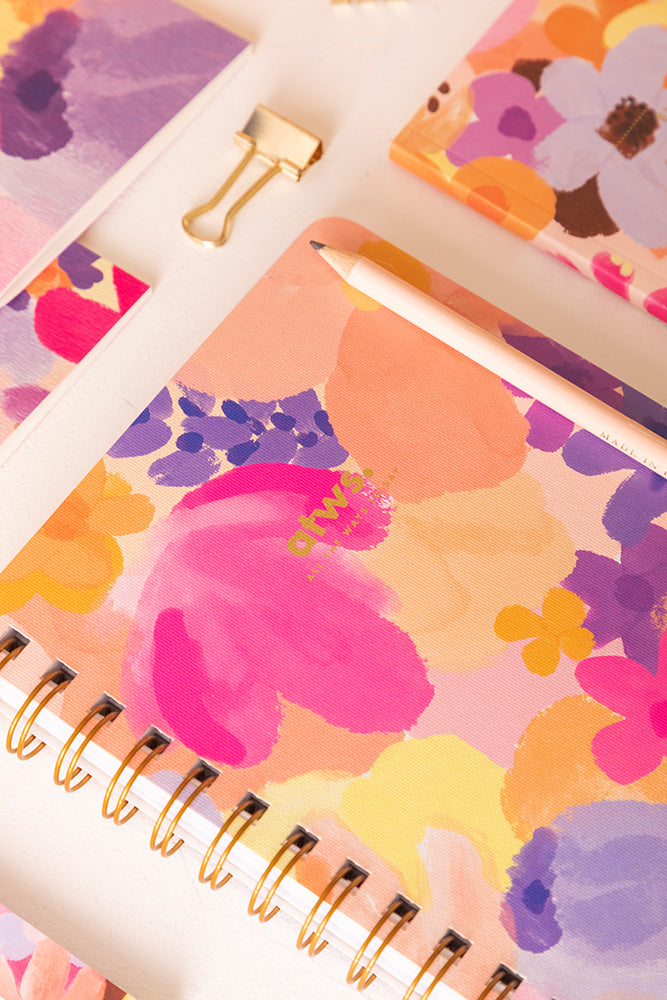 all-the-way-to-say-flower-garden-carnet-spirale-a5-floral image 2