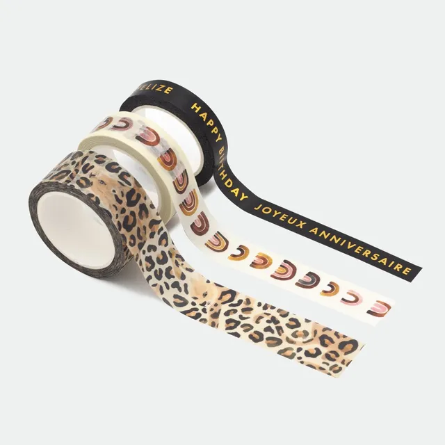 all-the-ways-to-say-leopard-washi-tapes-set-3-rouleaux-dor-s image 1