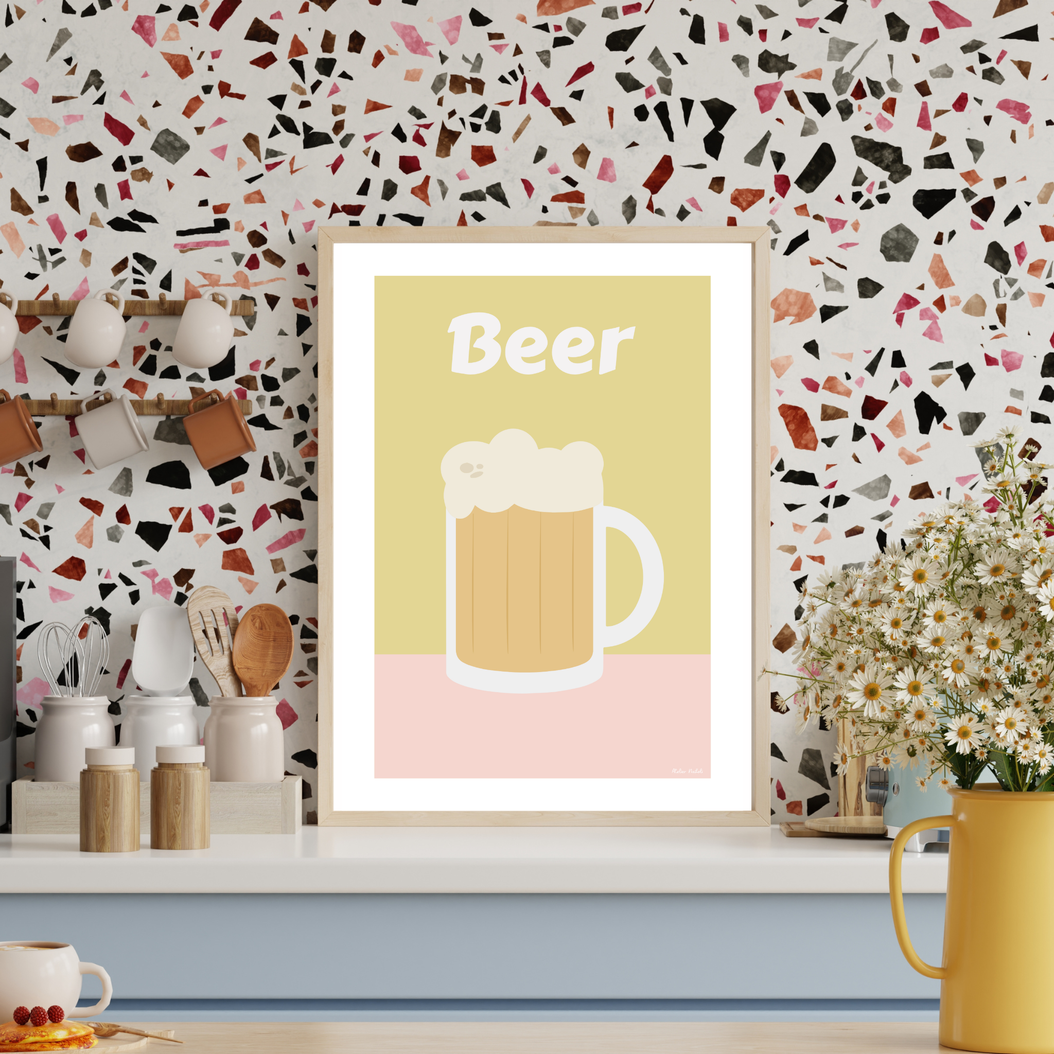 atelier-naholi-affiche-chope-bi-re-beer-a4-poster image 2