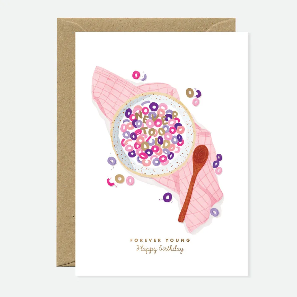 all-the-ways-to-say-cheerios-forever-young-carte-anniversaire-dor-e-a6 image 1