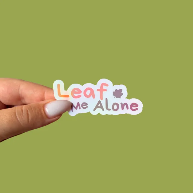 atelier-naholi-leaf-me-alone-sticker-plante-6-9-cm-humour image 1