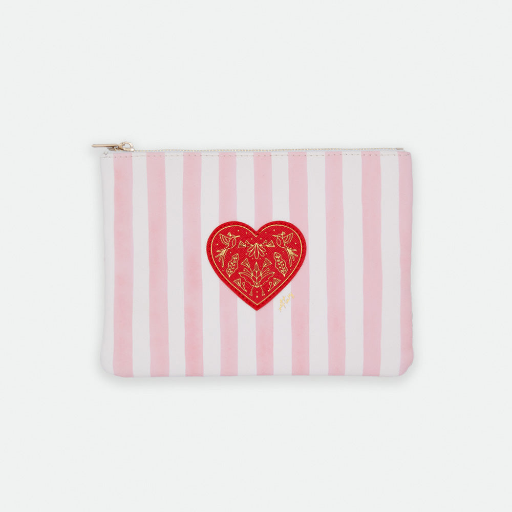 all-the-ways-to-say-pink-stripes-pochette-rayures-19x14cm image 1
