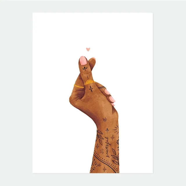all-the-ways-to-say-fingers-heart-affiche-moyenne-29-7x39-7cm image 1